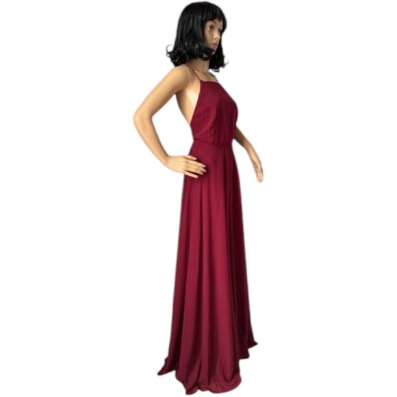 Lulus Mythical Kind of Love Wine Red Maxi Dress burgundy small - Picture 7 of 16